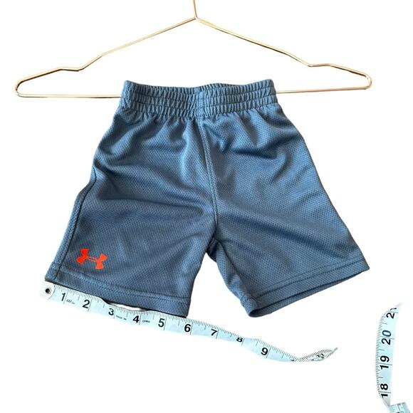 Under Armour Gray Shorts with Orange Logo - Size 12 Months - Picture 7 of 8